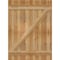 Ekena Millwork Joined Board-n-Batten Shutters w/Z-Bar, Rough Sawn Western Red Cedar, 32 1/4W x 44H, PR RBJ06Z32X044RWR - alternate 5